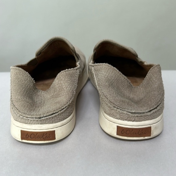 OluKai Women's Pehuea Leather Slip On, drop in heel, women’s size 7 - Picture 5 of 11